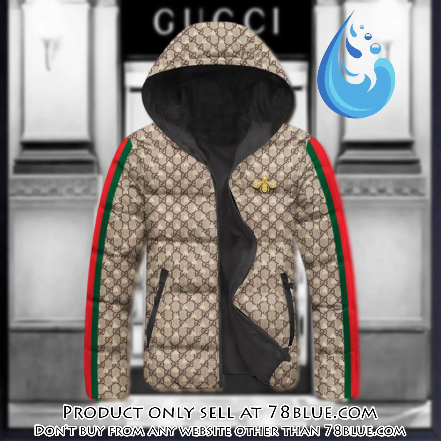 Gucci downfilled coat ultralight down jacket outdoor jacket warm outwear dfj1010 78b1436582